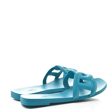 hermes aloha sandals blue.